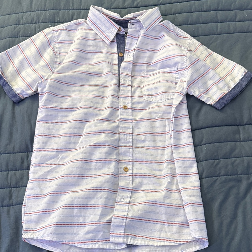 Ben Sherman White and Blue Striped Shirt
